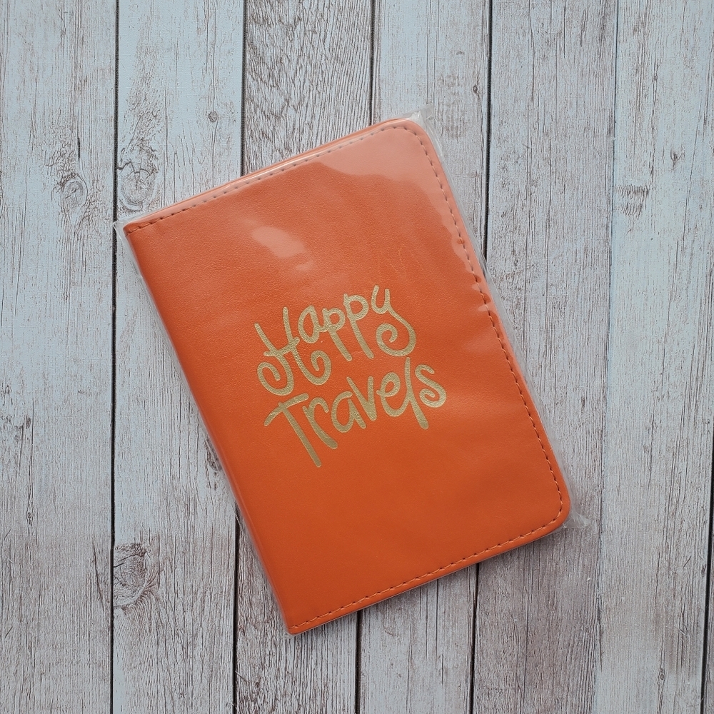 NWT Happy Everything Passport Cover Pouch Travel